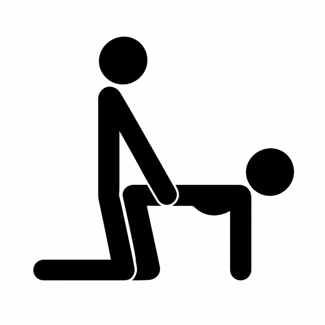Bent-Over Pose position illustration