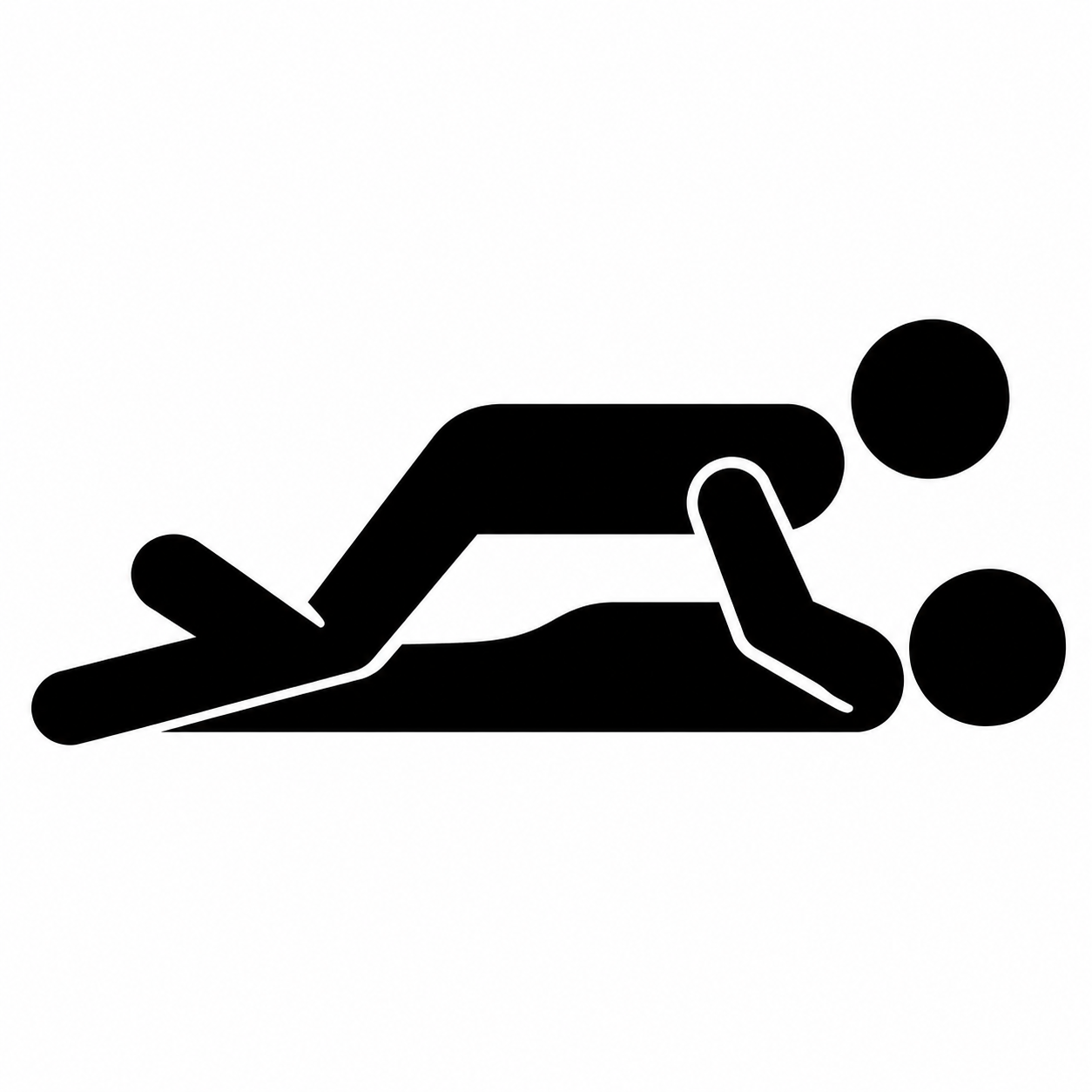 Lying on Their Back position illustration